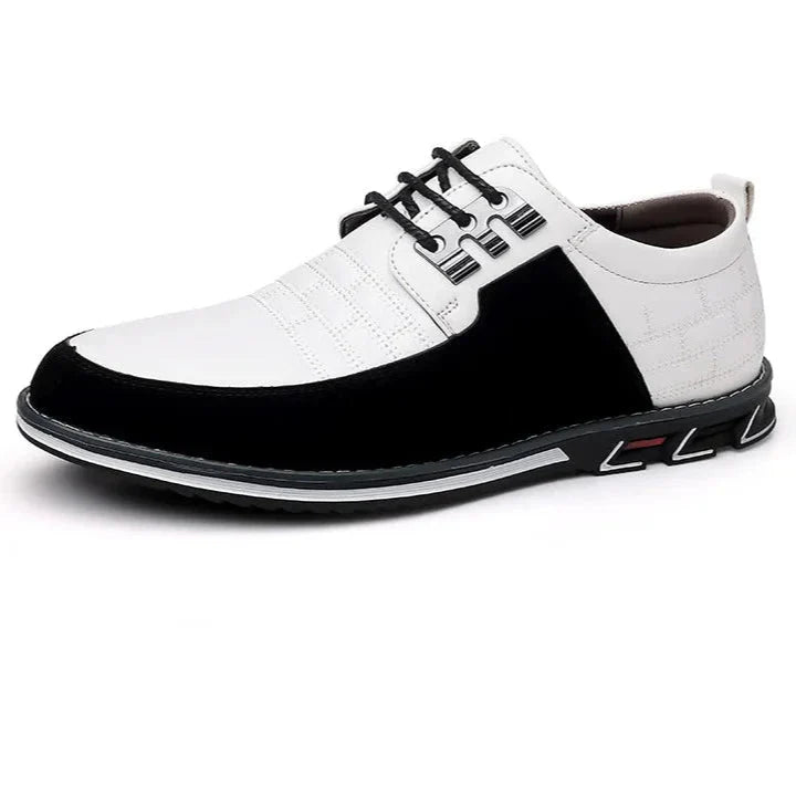Sapato Casual de Couro Masculino - Clássico Moderno