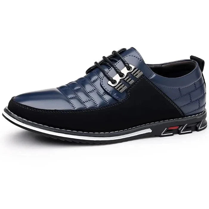 Sapato Casual de Couro Masculino - Clássico Moderno