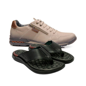 Kit Pegada Sapatênis Ortopédico + Chinelo Massageador [Envio Nacional]