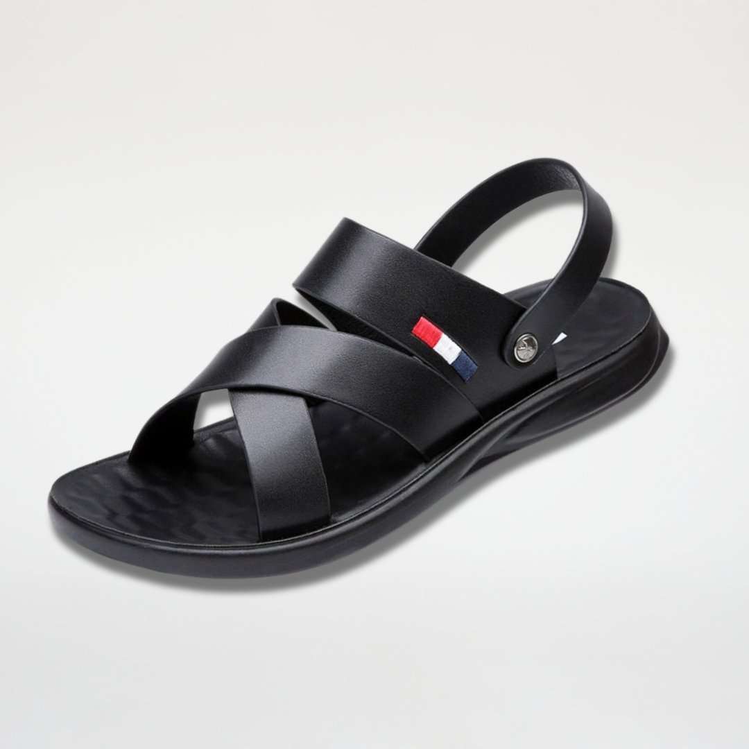 Sandália Masculina de Couro Antiderrapante