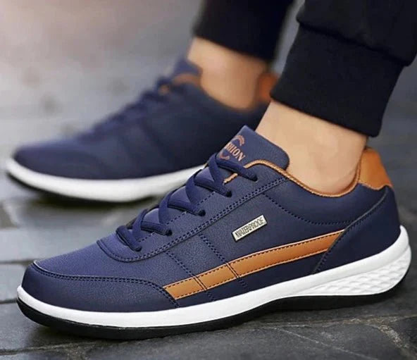 Sapatênis Masculino de Couro de Plutônio - Estilo e Conforto